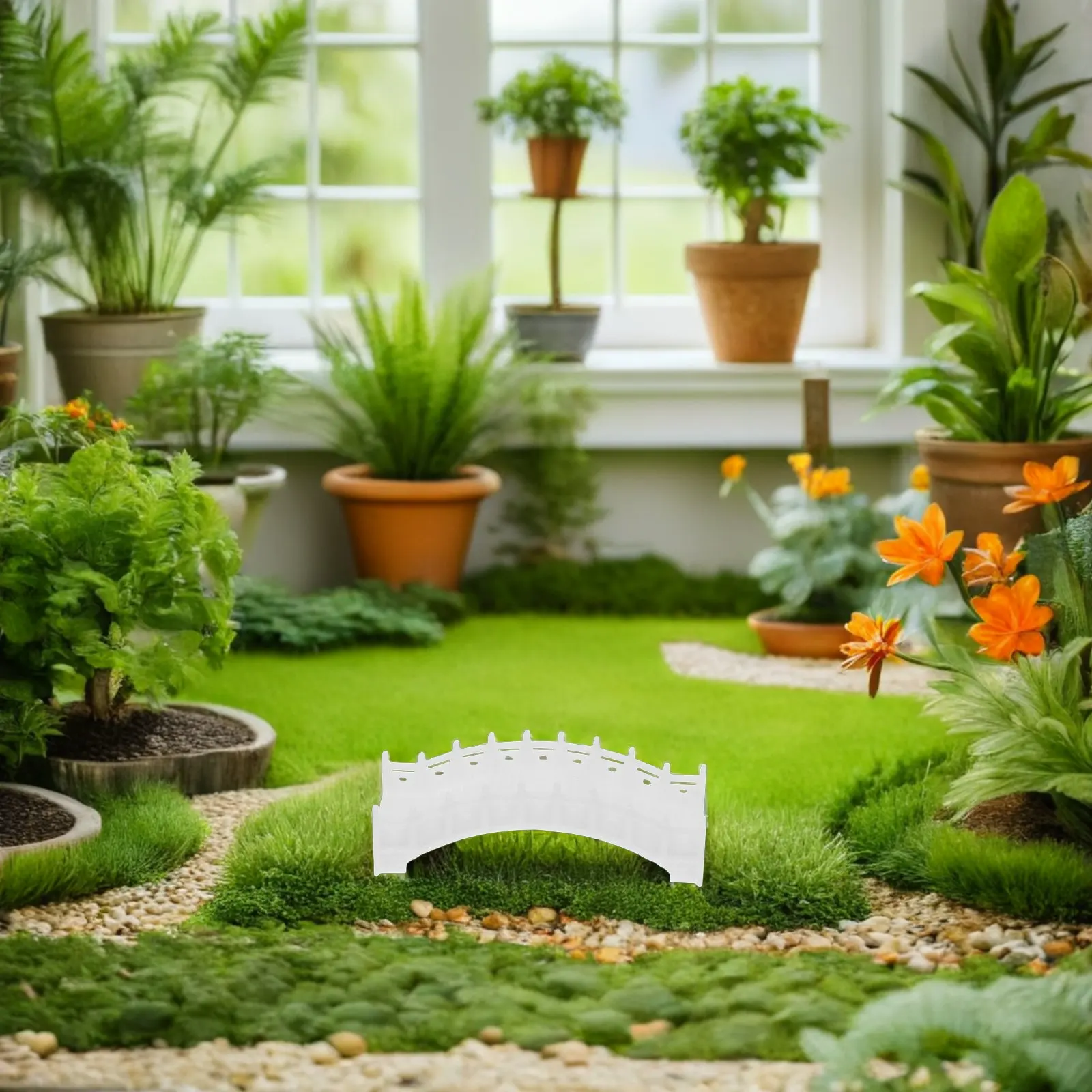 Puente en miniatura para micropaisajes, terrarios y trenes - imagen 5
