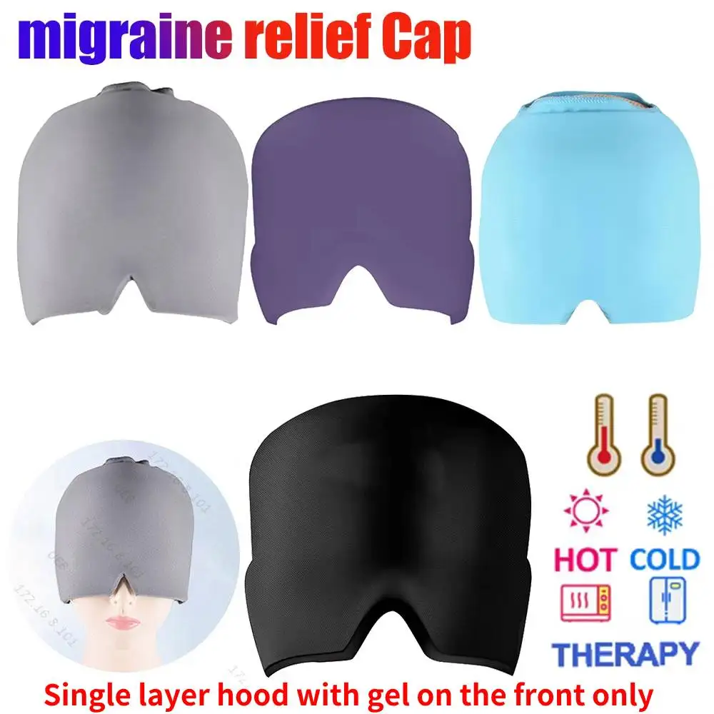 Gorro de gel fresco para migrañas y compresa refrigerante en la frente - imagen 3