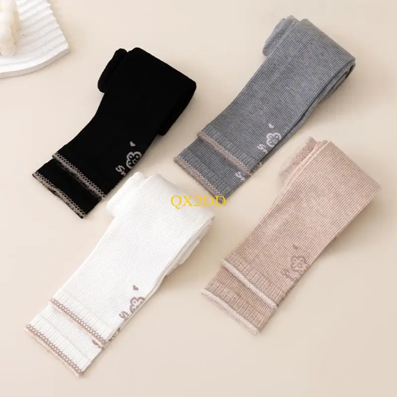 QX2D Leggings elásticos para niñas pequeñas de invierno y otoño - imagen 2