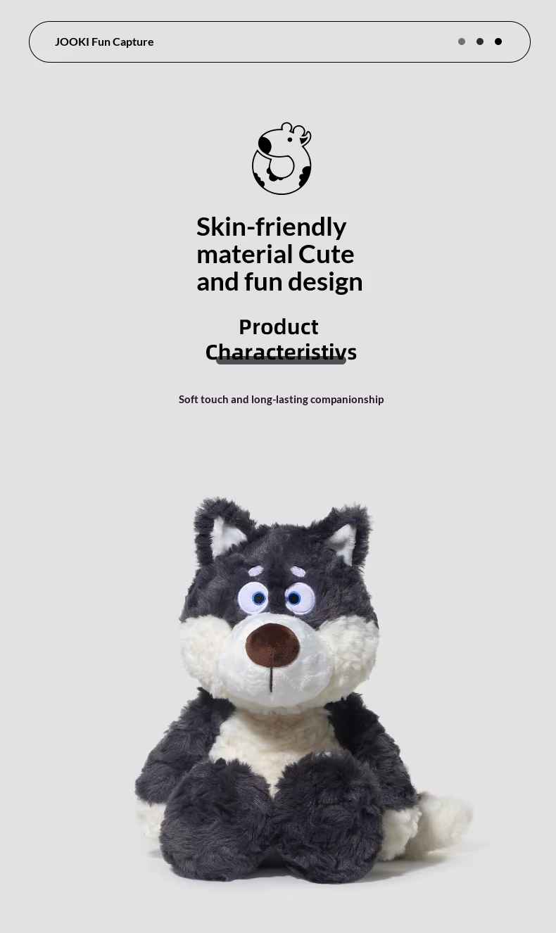 El peluche JOOKI en contexto de juego infantil