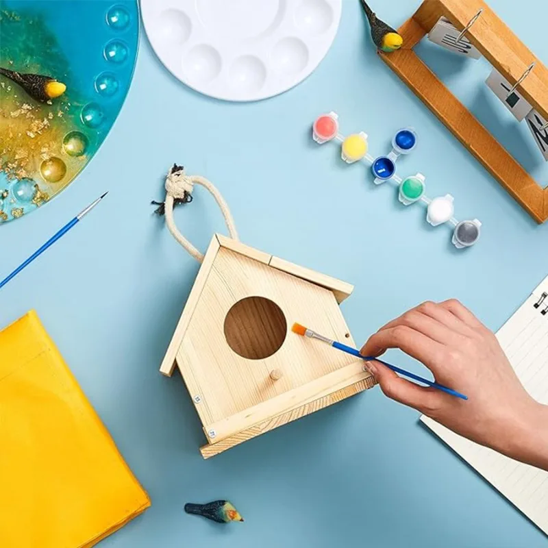 Kit casa pájaros madera para adultos - Pintura al aire libre - imagen 2