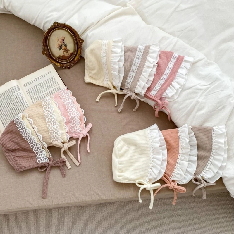 Sombrero sol floral de algodón para recién nacido niña - imagen 2