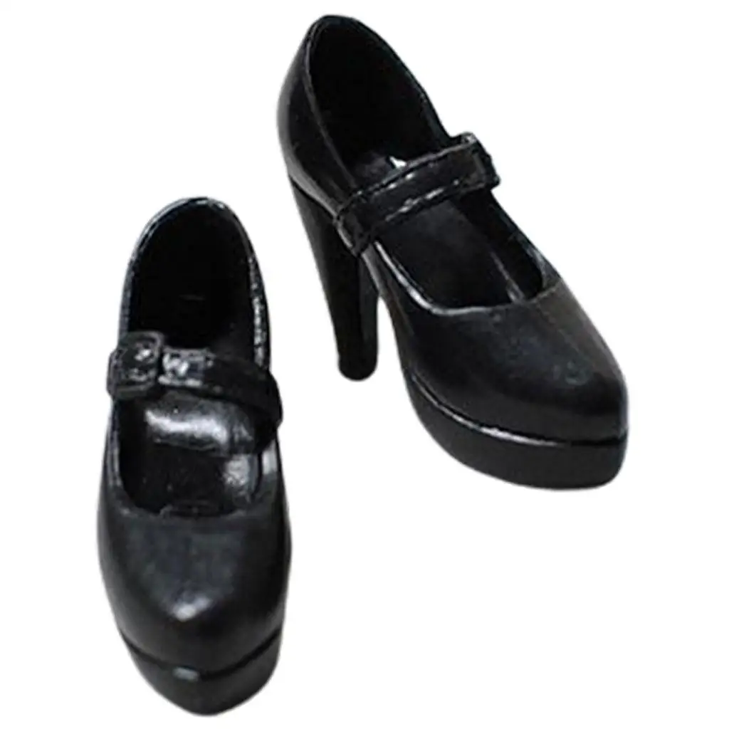 Zapatos para muñecas BJD con tacón alto de plástico para vestir - imagen 3