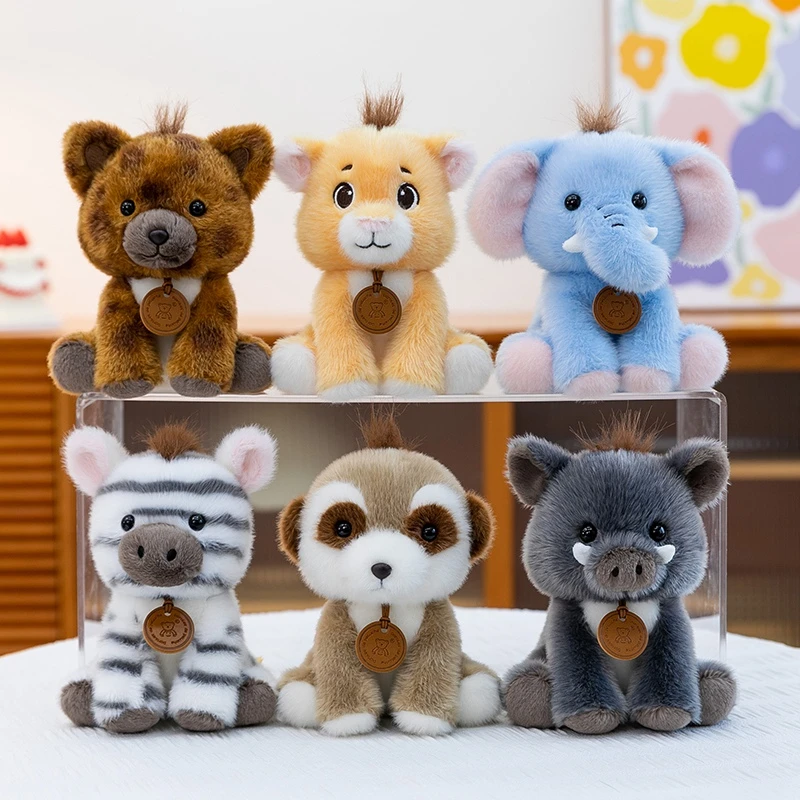 Peluche realista de león, suave, regalo para Navidad y cumpleaños