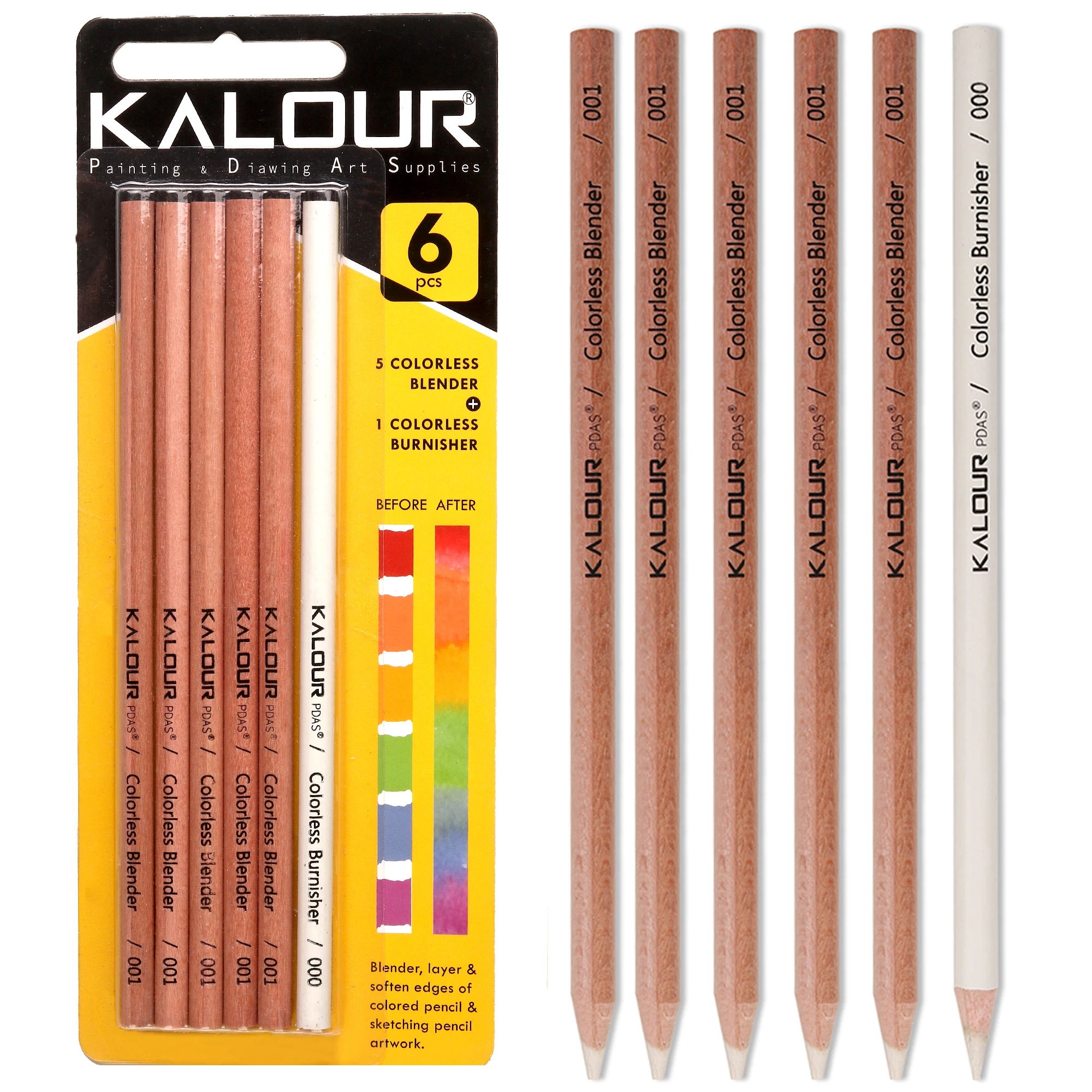 Lápices incoloros KALOUR – Cera suavizante para manualidades