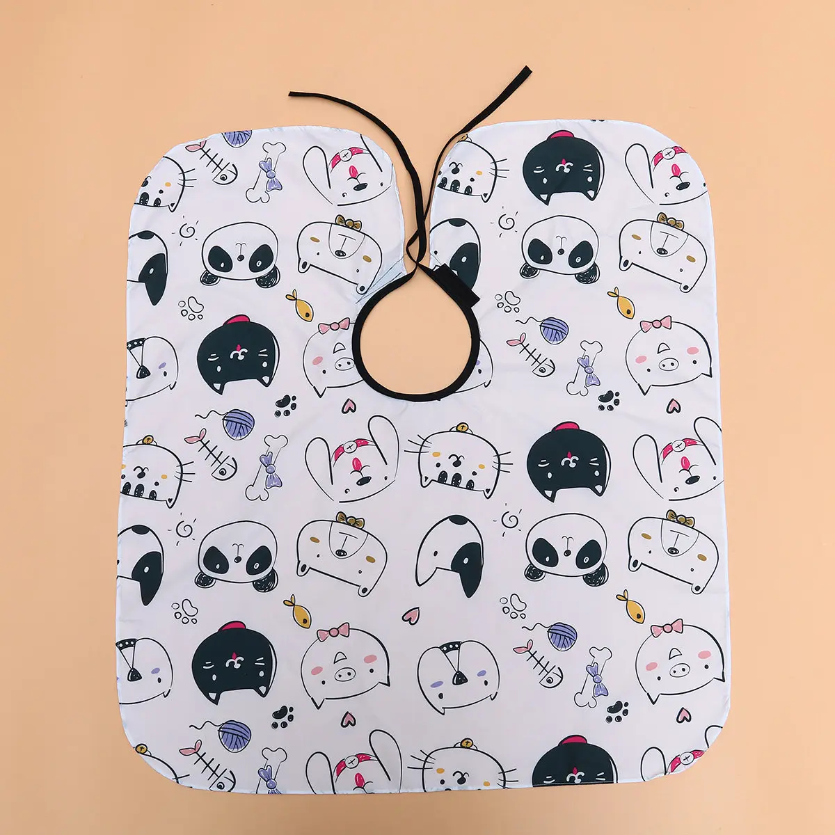 Capa de peluquería infantil impermeable con dibujos animados