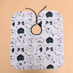 Capa de peluquería infantil impermeable con dibujos animados