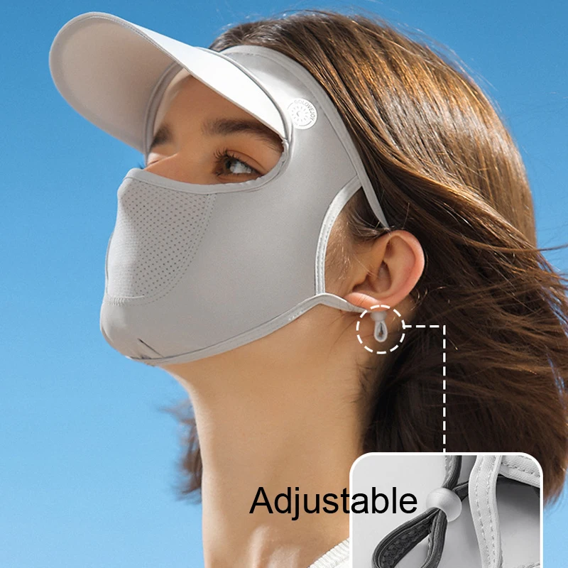 Ice Sense Facekini mascarilla facial solar transpirable, elástica - imagen 2