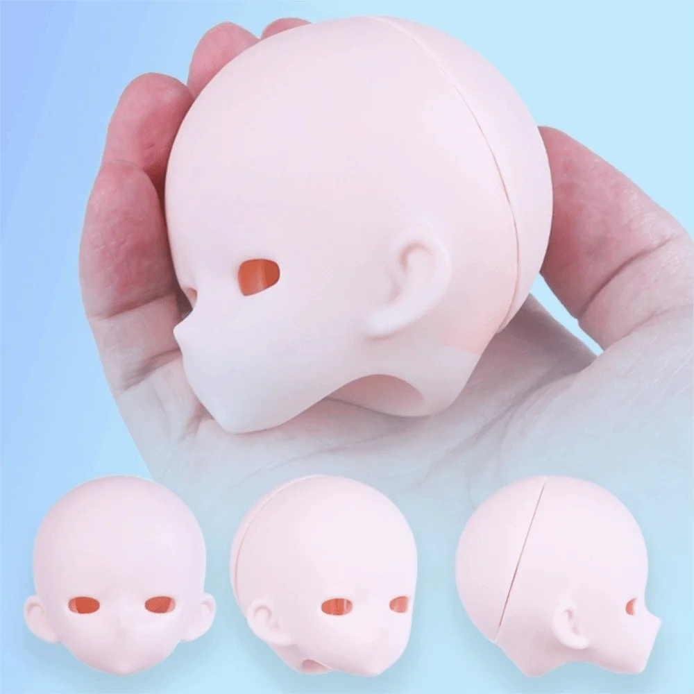Cabeza BJD anime de PVC abatible, piel blanca sin maquillaje - imagen 5