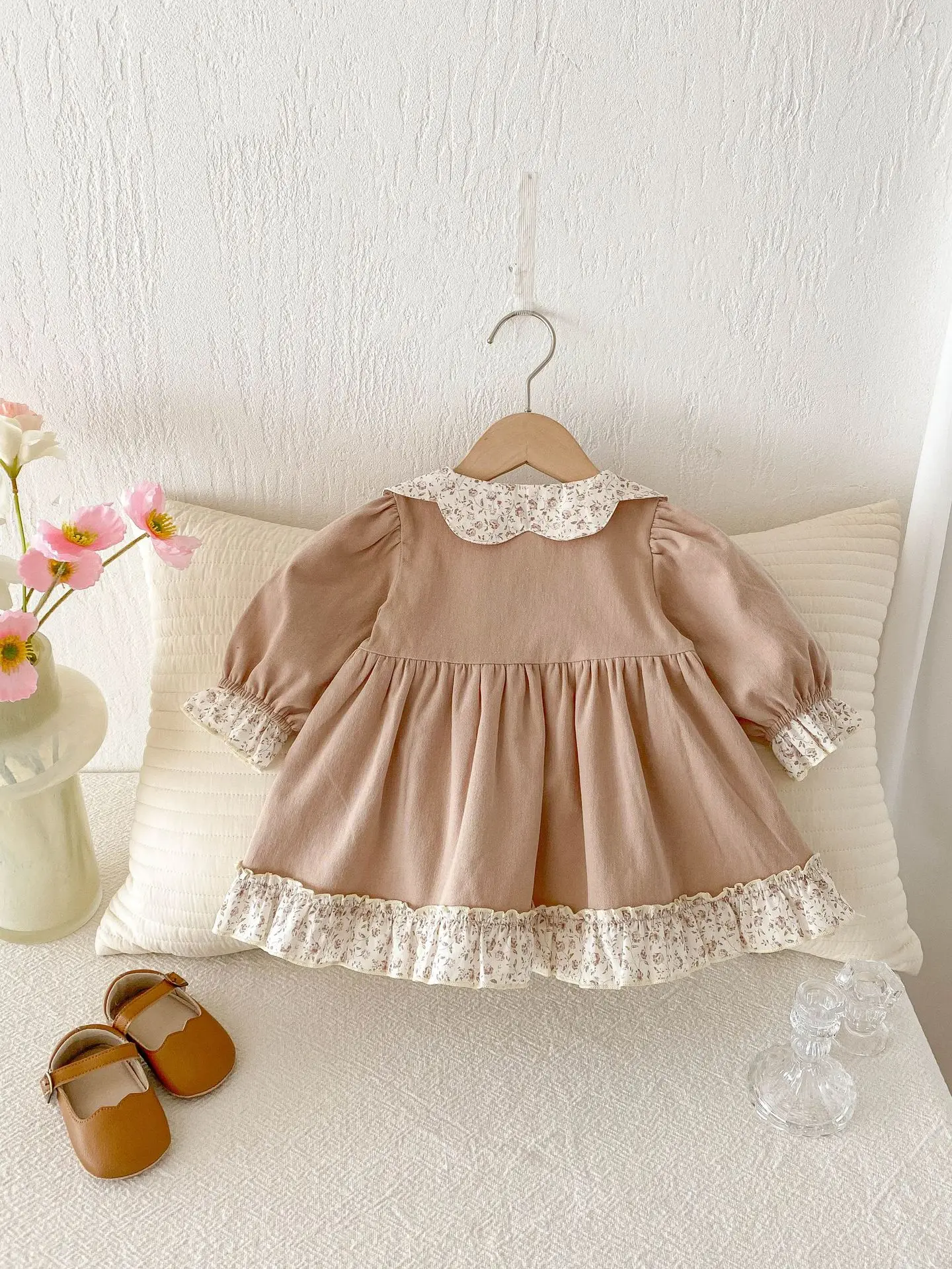 Vestido niña manga larga estilo coreano algodón primavera otoño - imagen 5