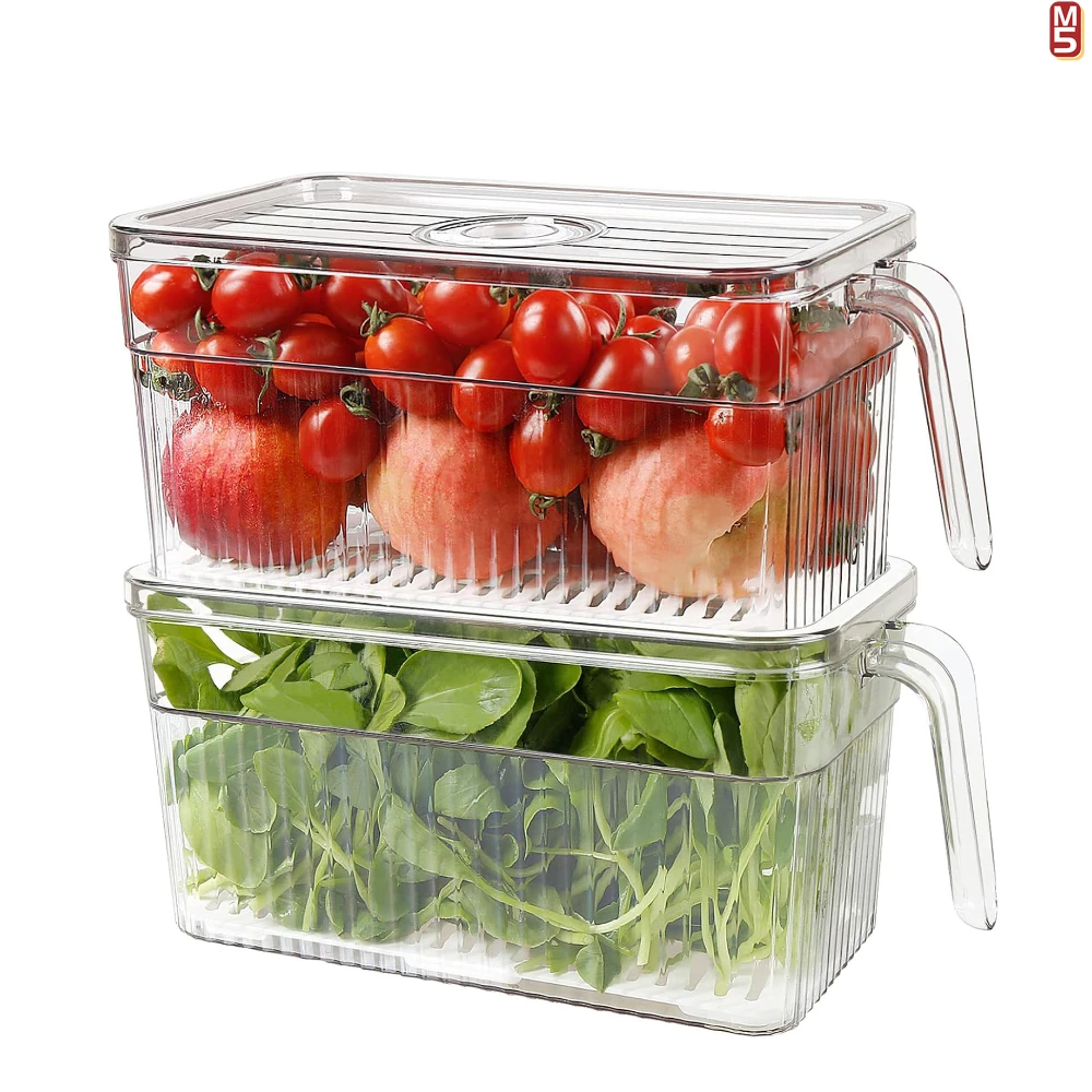Caja transparente sellada para nevera, organización de alimentos - imagen 3