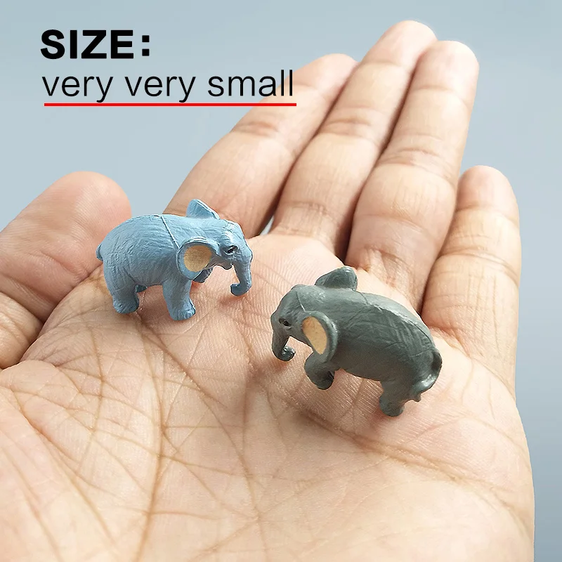 Figuras de elefante para jardín de hadas – Decoración artesanal - imagen 2
