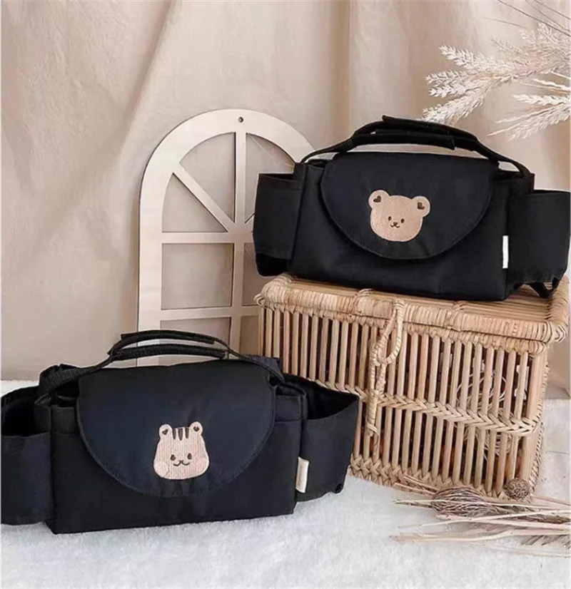 Bolsa organizadora para cochecito con portabotellas - imagen 2