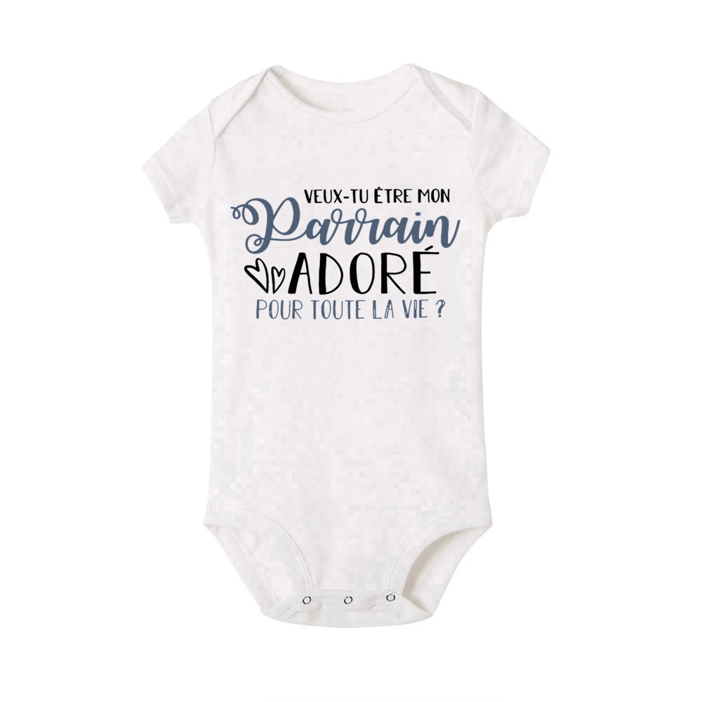 Body para bebé manga corta Be You Be My Godfather - imagen 2