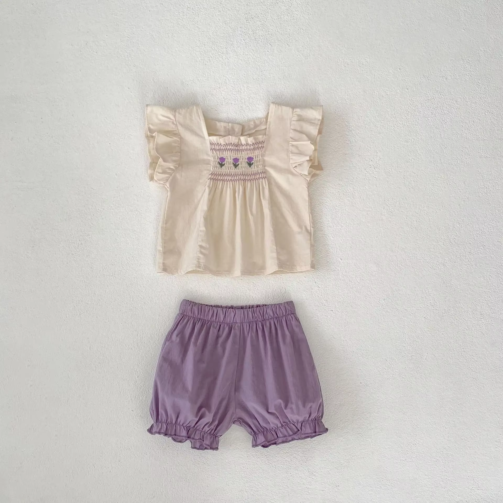 Conjunto MILANCEL para niña 0-3 años: top y short de tul