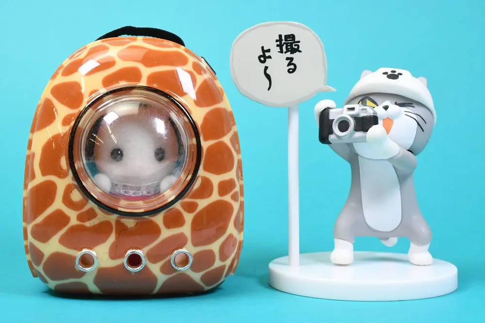 J.Dream Mochila Kawaii Animal – Mini Figuras Gatito y Perro - imagen 4