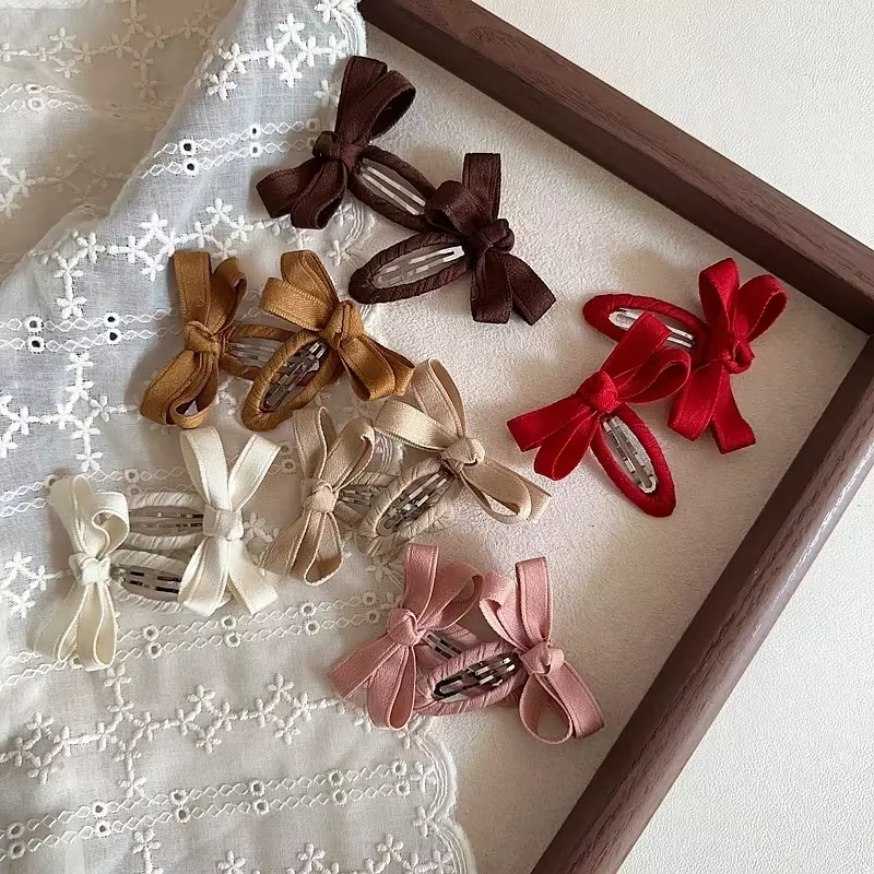 Pinzas para el pelo de bebe - Lazos y algodon otono invierno - imagen 3