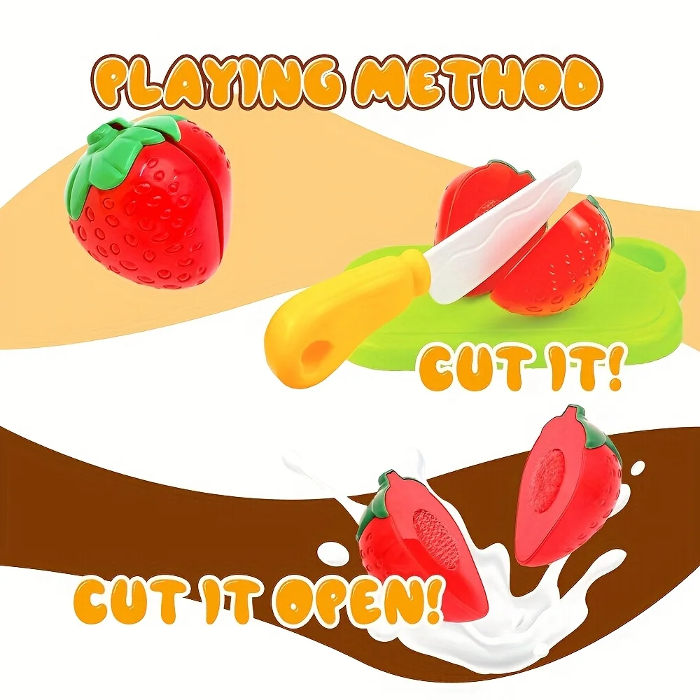 Juego de comida para niños: cocina de simulación de frutas cortables - imagen 4