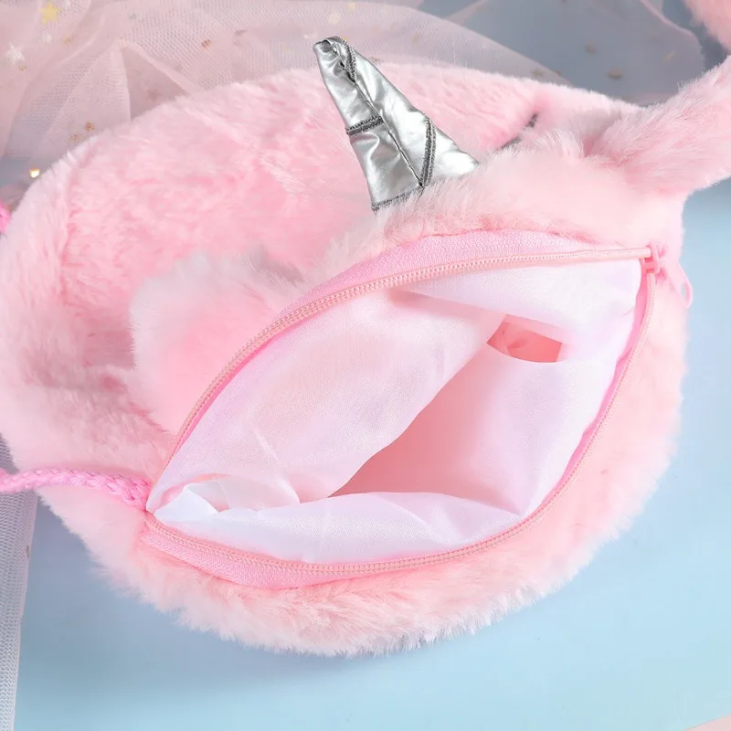 Bolso bandolera infantil con estampado de unicornio para niños y niñas - imagen 2
