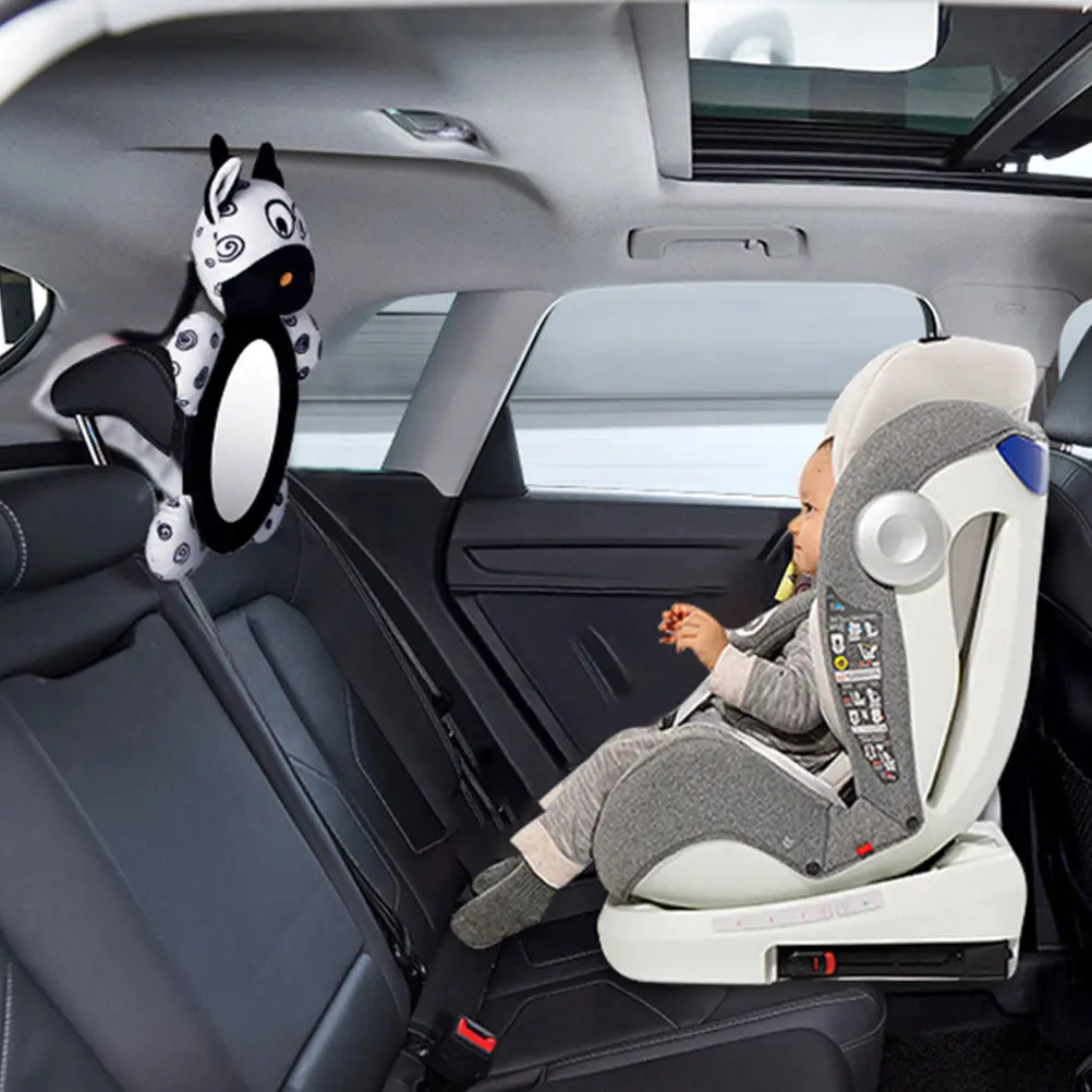 Espejo retrovisor gran angular para bebé en asiento trasero