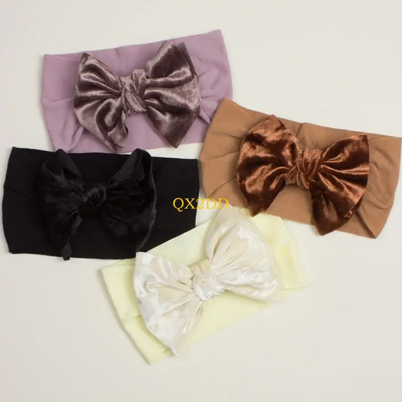 QX2D Diadema para bebe con lazo suave - Banda elastica ancha - imagen 2