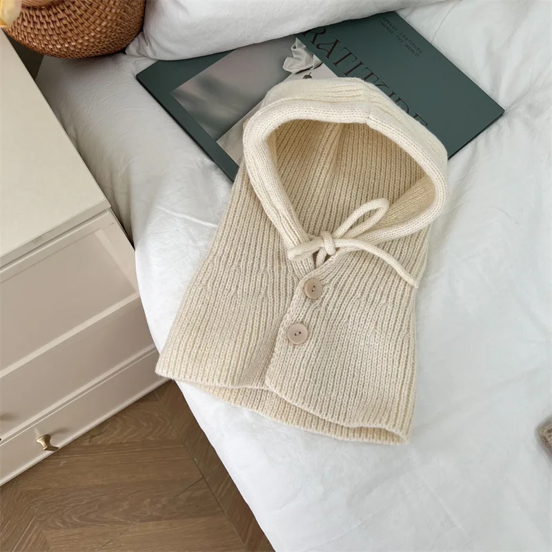 Gorro invierno bebé con calentador de cuello tipo capucha - imagen 5