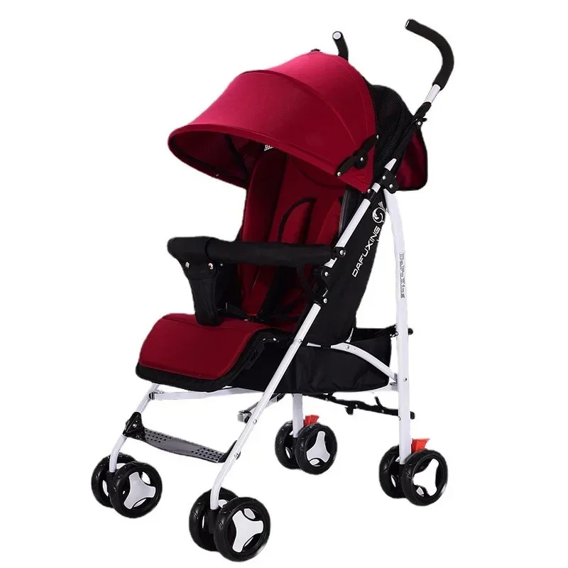 Coche de bebé reversible plegable tipo paraguas con amortiguador - imagen 2