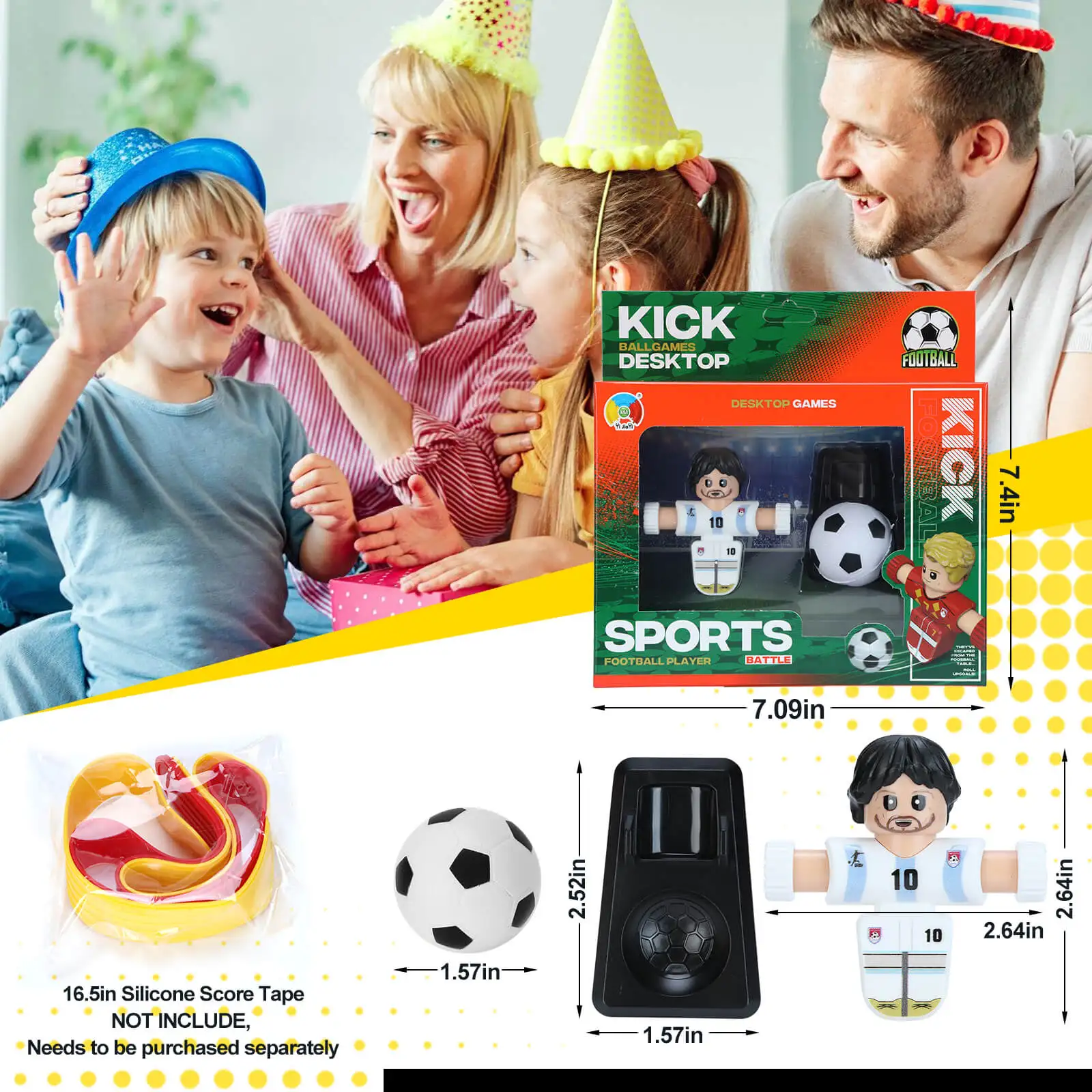 Detalle de figuras de futbolín