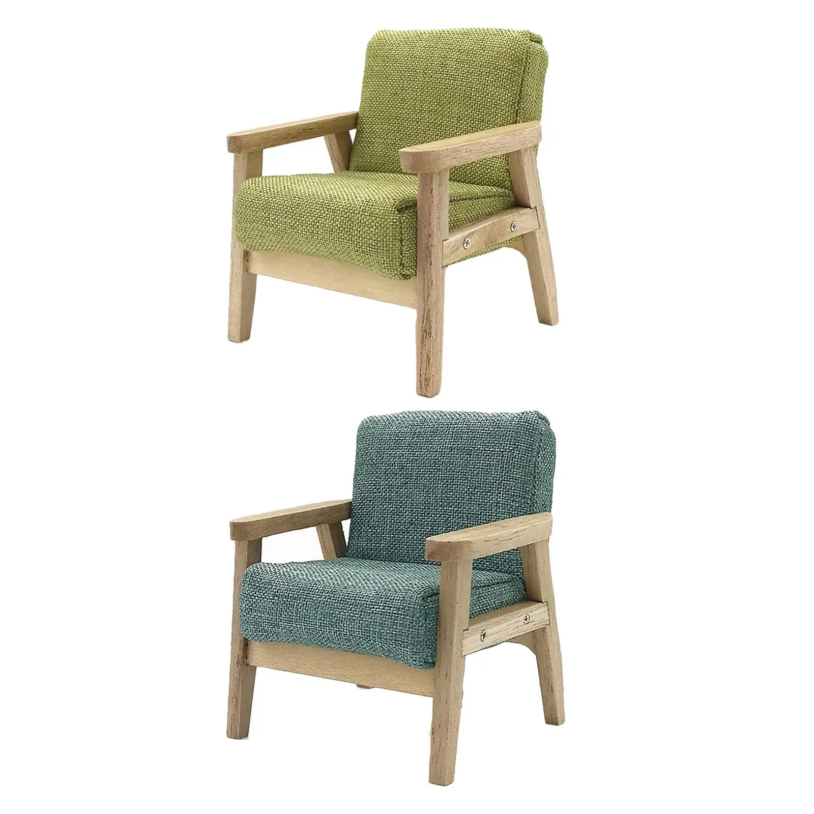 Mini sillón para casa de muñecas, decorativo y realista - imagen 4