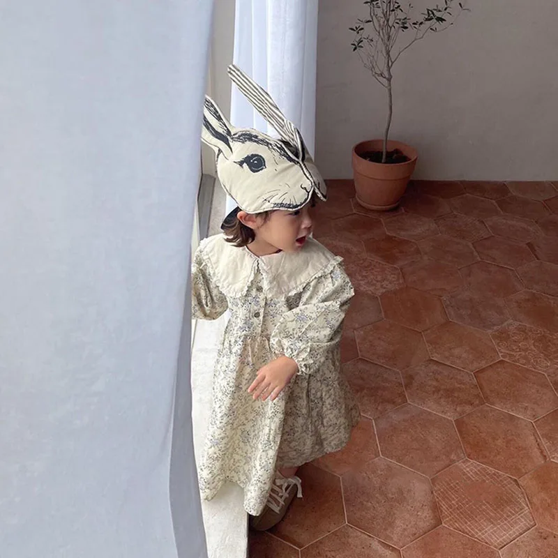 Vestido floral Milangel para niña – Otoño - imagen 3
