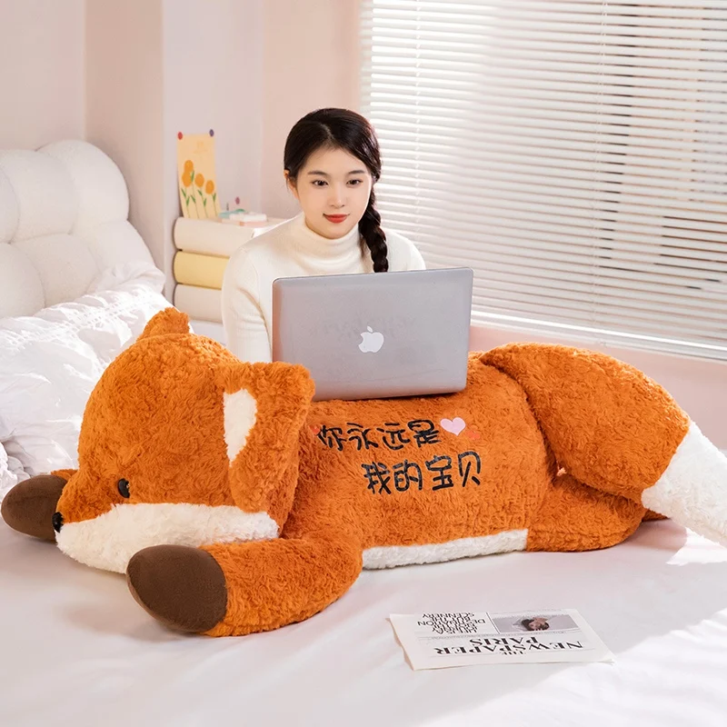 Peluche zorro kawaii suave para bebé, animal almohada decorativa - imagen 3