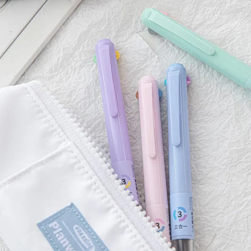 Set de papelería: bolígrafo gel tricolor y marcadores para niños - imagen 3