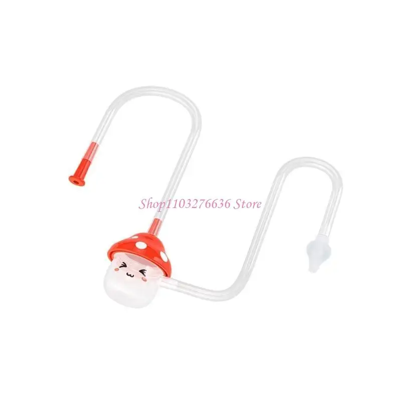 Aspirador nasal bebé con diseño de hongo en color suave