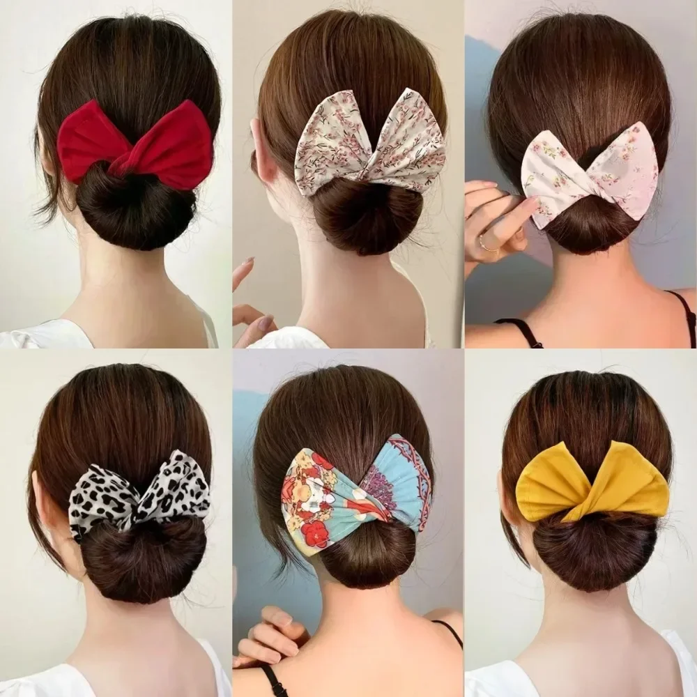Horquillas florales con lazo para niña – estilo dulce - imagen 5