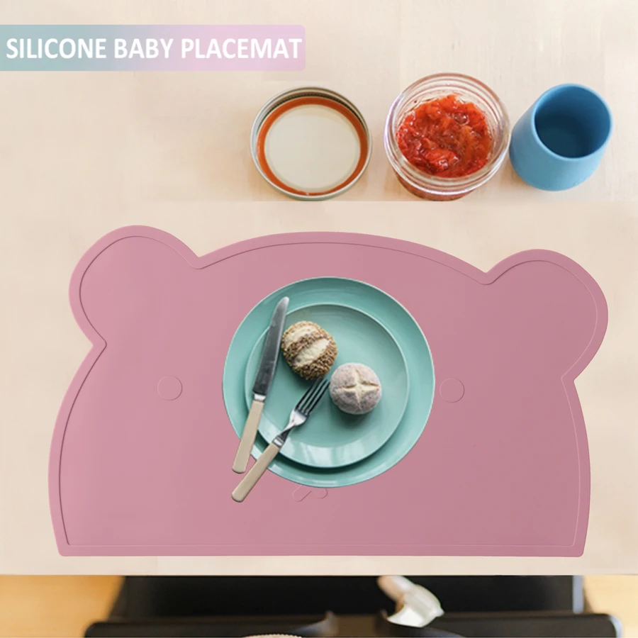 Mantel silicona para bebé – Impermeable con forma de oso - imagen 4