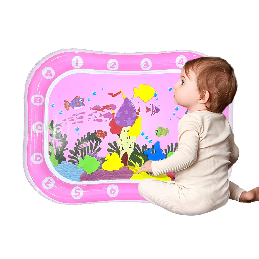 Esterilla de juego acuático inflable para barriga de bebé