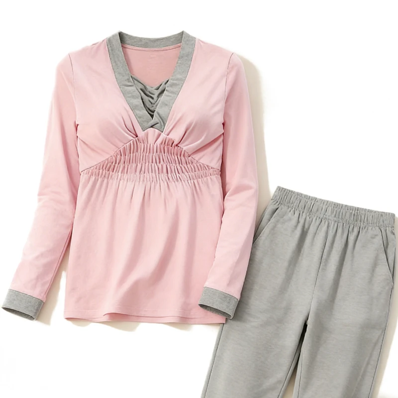Pijama de lactancia posparto maternidad primavera-otoño