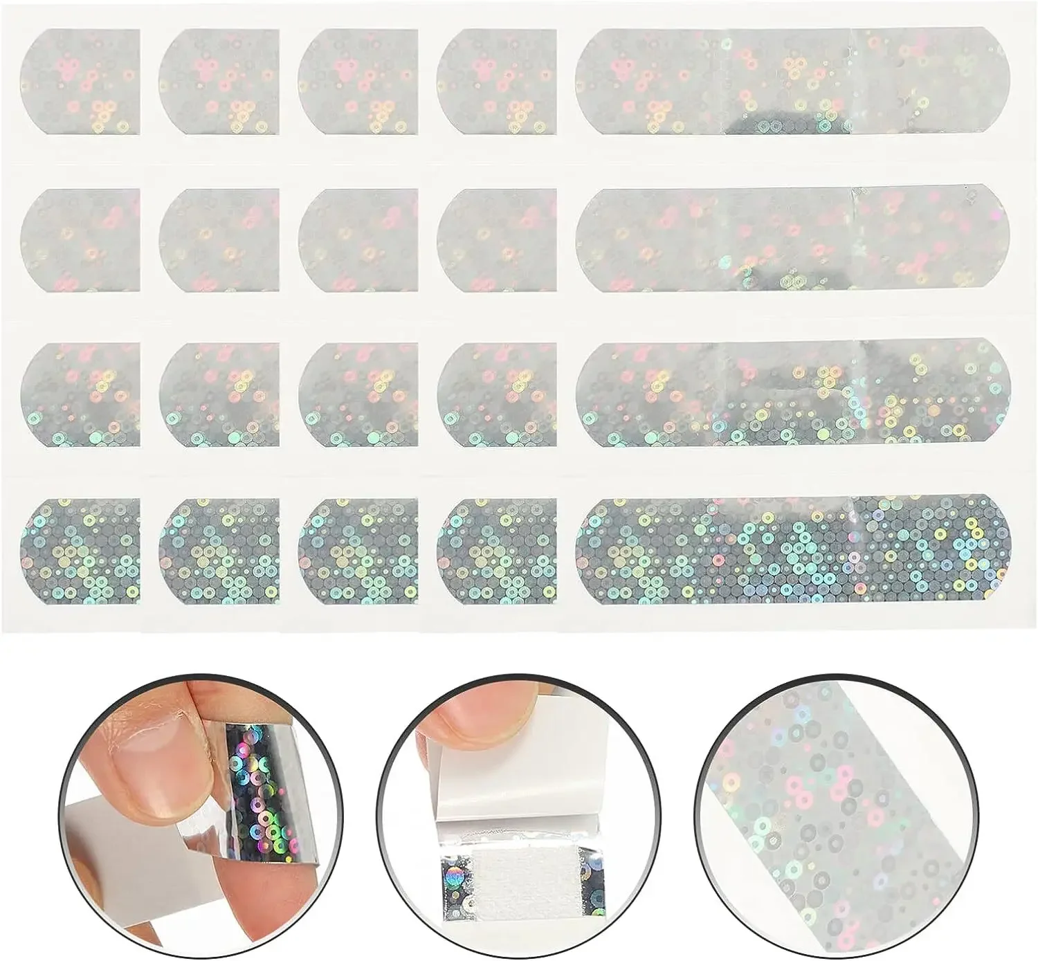Tiritas adhesivas para bebé con diseño brillante tipo diamante - imagen 4