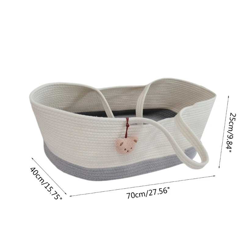 Cuna portátil para recién nacido con cesta de sueño y almacenamiento - imagen 2