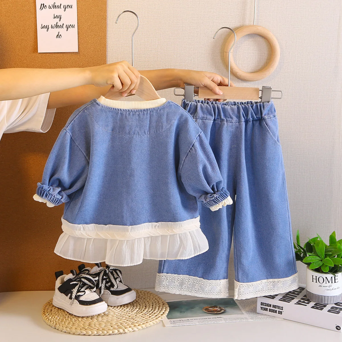 MILANCEL Conjunto de otoño para niños con abrigo y pantalón - imagen 3