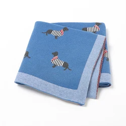 Manta suave de algodón para bebé – Diseño salchicha