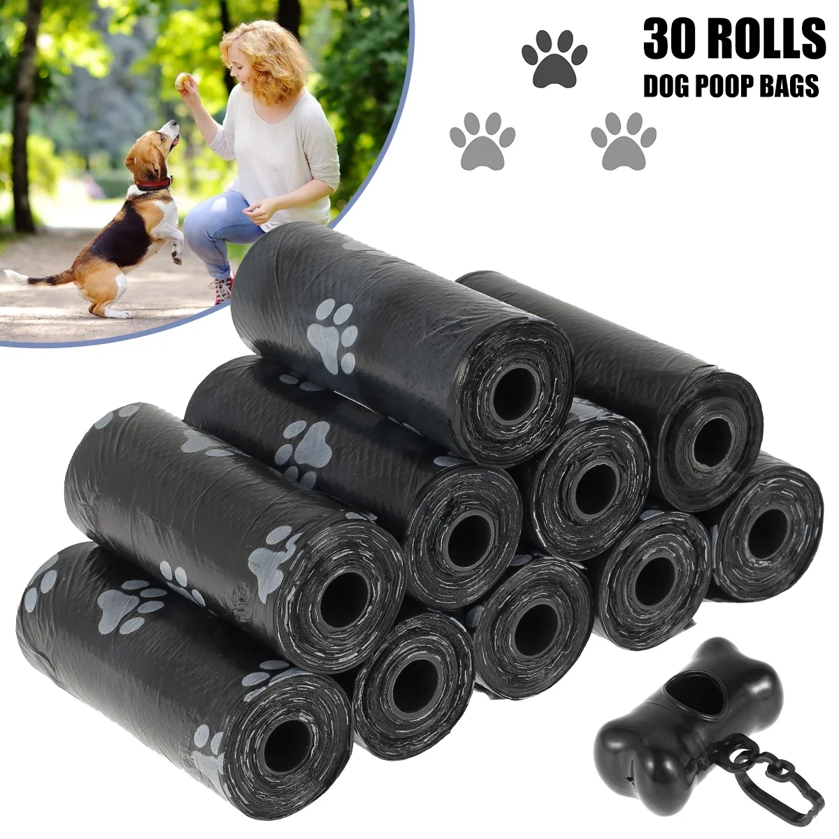 Bolsas de residuos para mascotas en rollo compacto