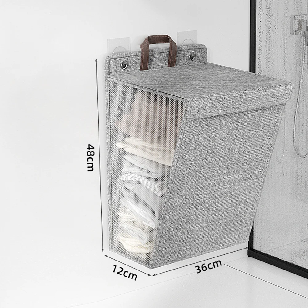Bolsa colgante para lavandería plegable