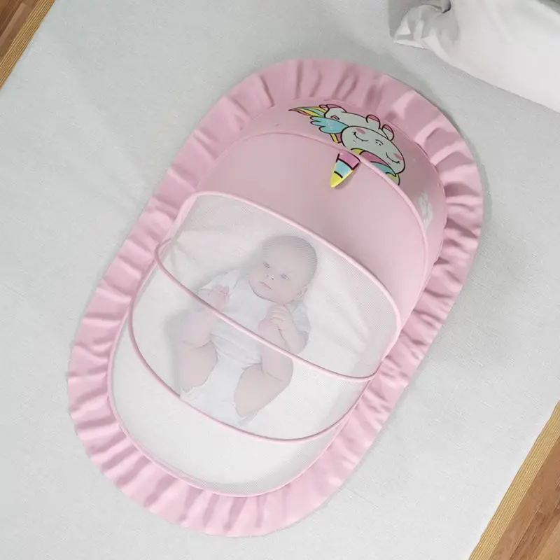 Carpa plegable portátil para bebé 0-18 meses con mosquitera de viaje - imagen 3