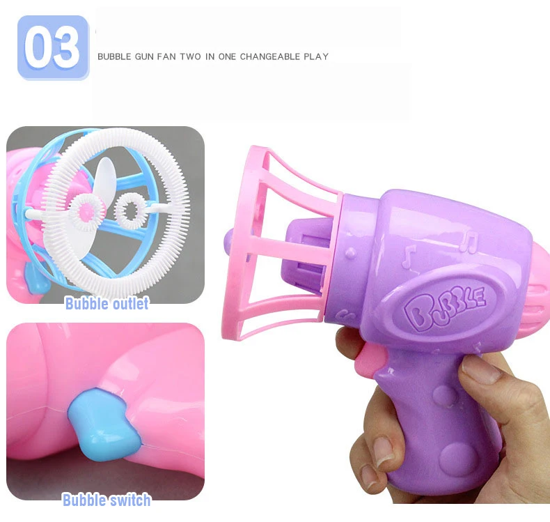 Pistola de burbujas automática para niños – Juguete de exterior verano