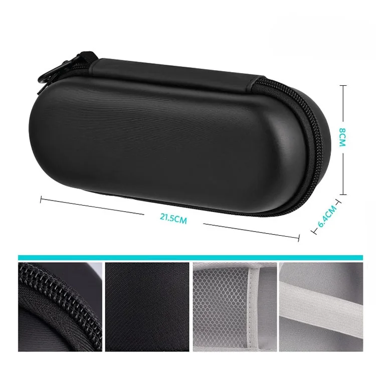Estuche de viaje para cepillo eléctrico con compartimentos
