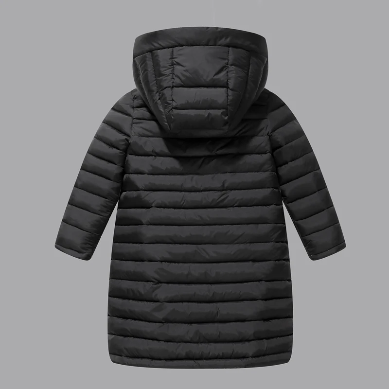 Abrigo largo con capucha para niño invierno – Algodón forro polar - imagen 4