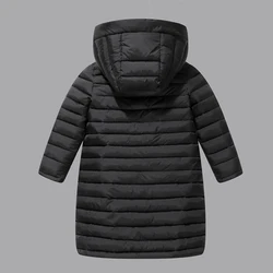 Abrigo largo con capucha para niño invierno – Algodón forro polar