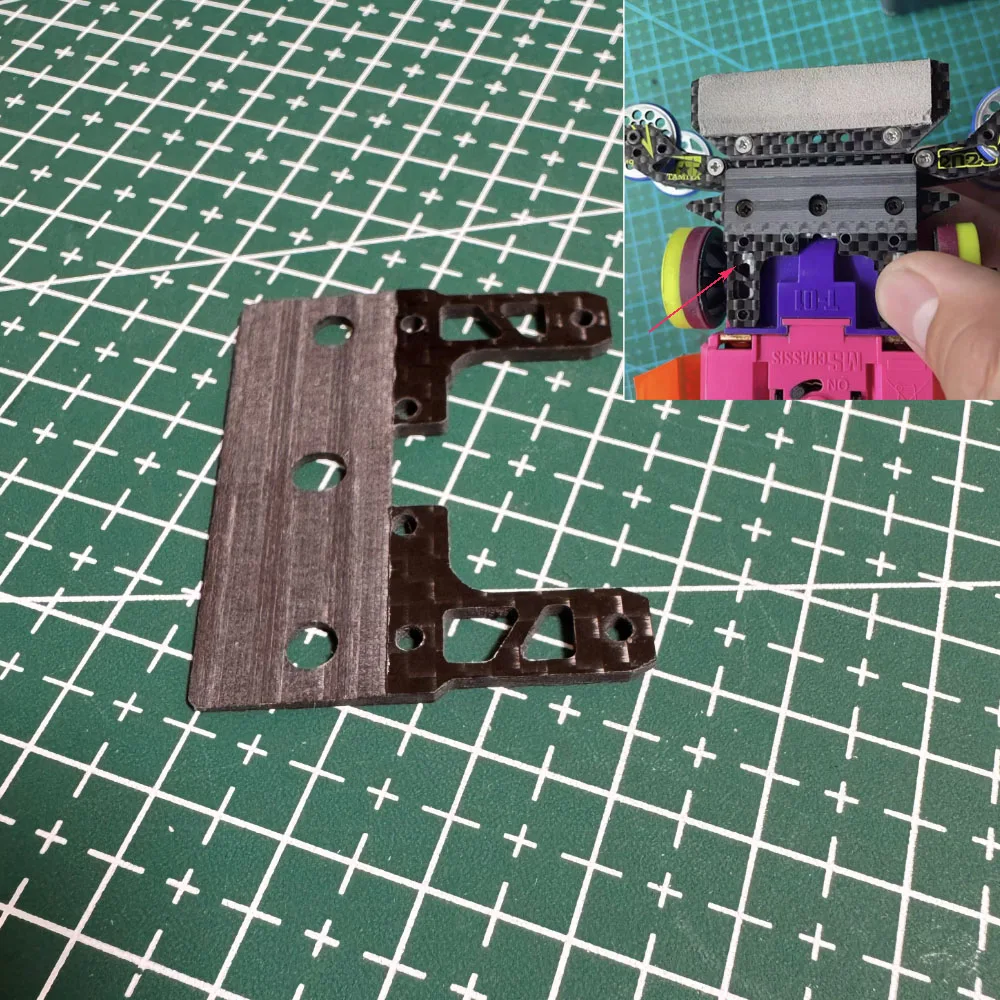 Chasis Mini 4WD con suspensión interna estilo cola de pez - imagen 3