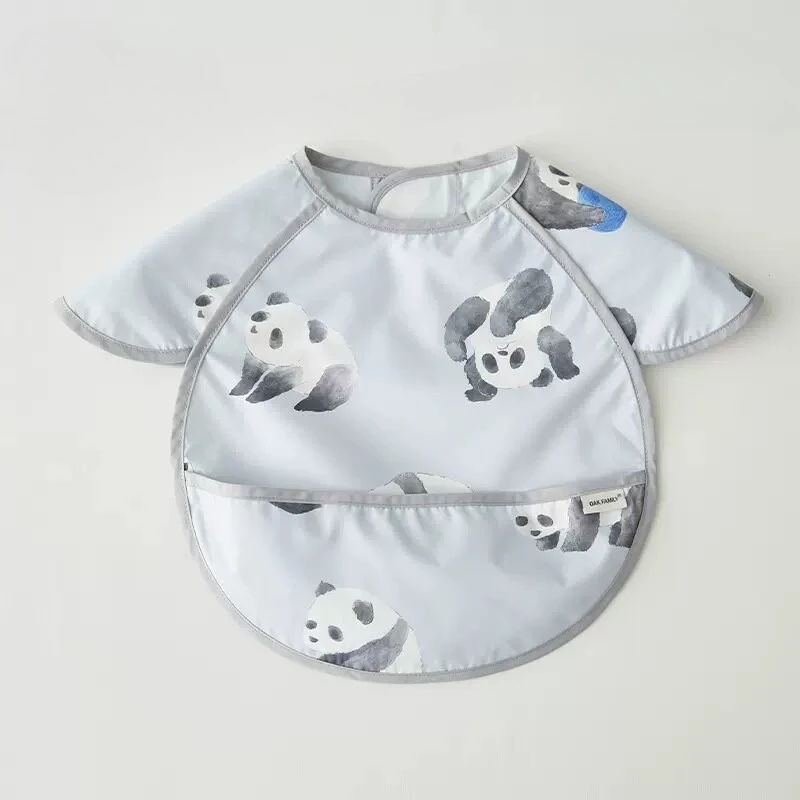 Baberos impermeables de eructar retro para bebés – animales bonitos - imagen 3